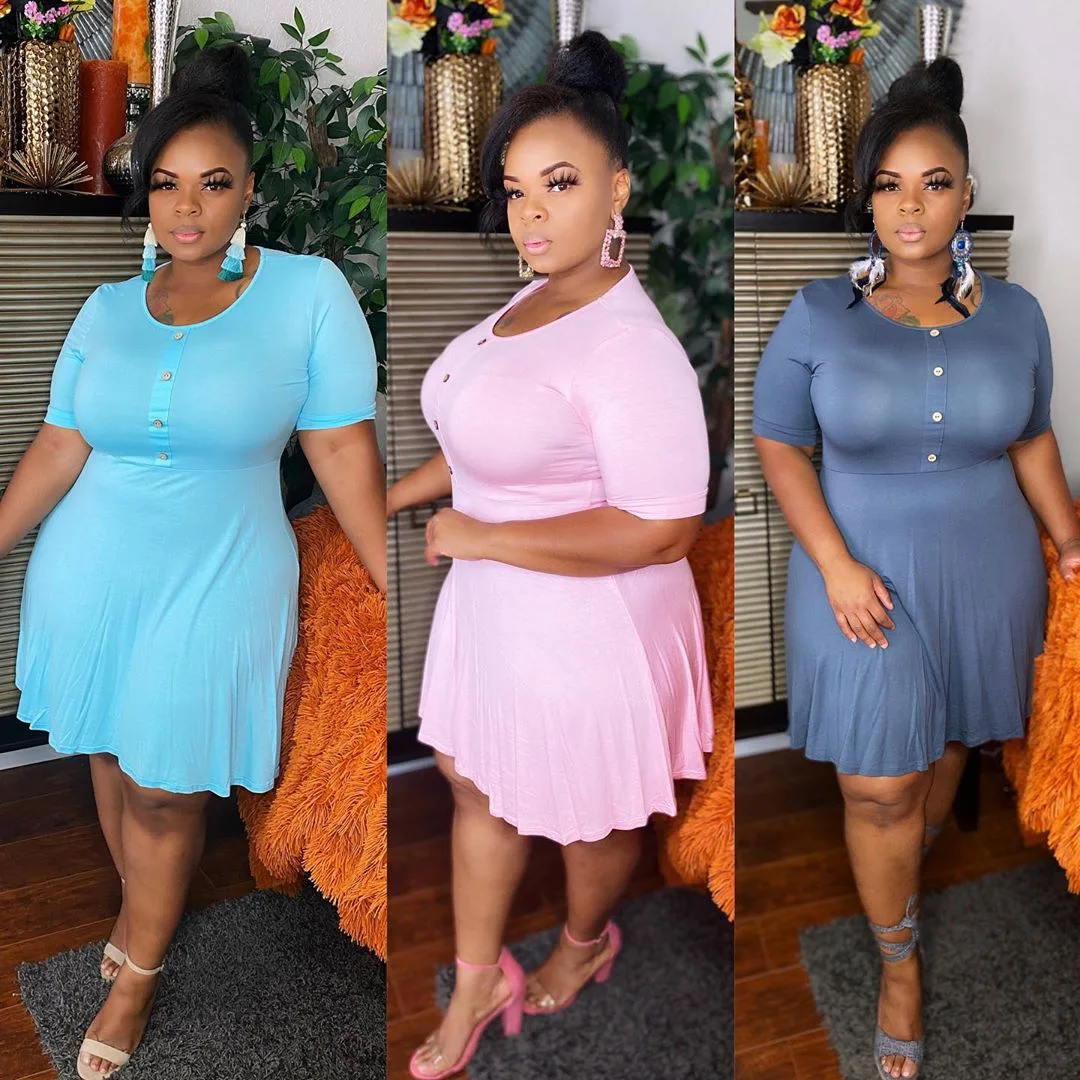 High quality plus size women clothing Oversize Women dress loose solid color pullover dress
High quality plus size women clothing Oversize Women dress loose solid color pullover dress