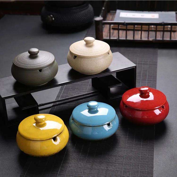 Hot sale Simple modern home office ceremony supplies custom LOGO windproof ceramic ashtray with cover, 9 kinds
Hot sale Simple modern home office ceremony supplies custom LOGO windproof ceramic ashtray with cover, 9 kinds