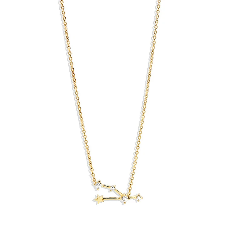 Y192 Wholesale Colliers 925 Sterling Silver 18k Gold Plated Clavicle Choker CZ Inlay 12 Zodiac Sign Charm Fine Jewelry Necklaces
Y192 Wholesale Colliers 925 Sterling Silver 18k Gold Plated Clavicle Choker CZ Inlay 12 Zodiac Sign Charm Fine Jewelry Necklaces