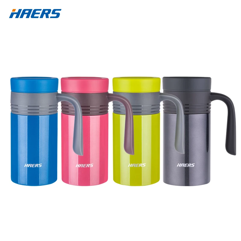 High quality stainless steel 304 double layer vacuum travel mug office tea cup with handle thermos mug, Mint, grey or customized color
High quality stainless steel 304 double layer vacuum travel mug office tea cup with handle thermos mug, Mint, grey or customized color