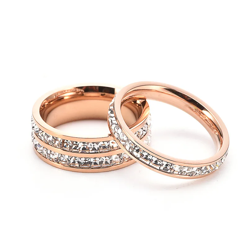 Simple Stainless Steel Zircon Double Layer Ring Couple Gold Ring Fashion Jewelry Accessories Gift
Simple Stainless Steel Zircon Double Layer Ring Couple Gold Ring Fashion Jewelry Accessories Gift