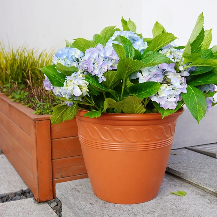 Wholesale Round Deep Pots 15 " Inch Large Big Size Blow Molding PE Plastic Black White Flower Pot And Planter, Beige/earthy red/black/customized
Wholesale Round Deep Pots 15 " Inch Large Big Size Blow Molding PE Plastic Black White Flower Pot And Planter, Beige/earthy red/black/customized