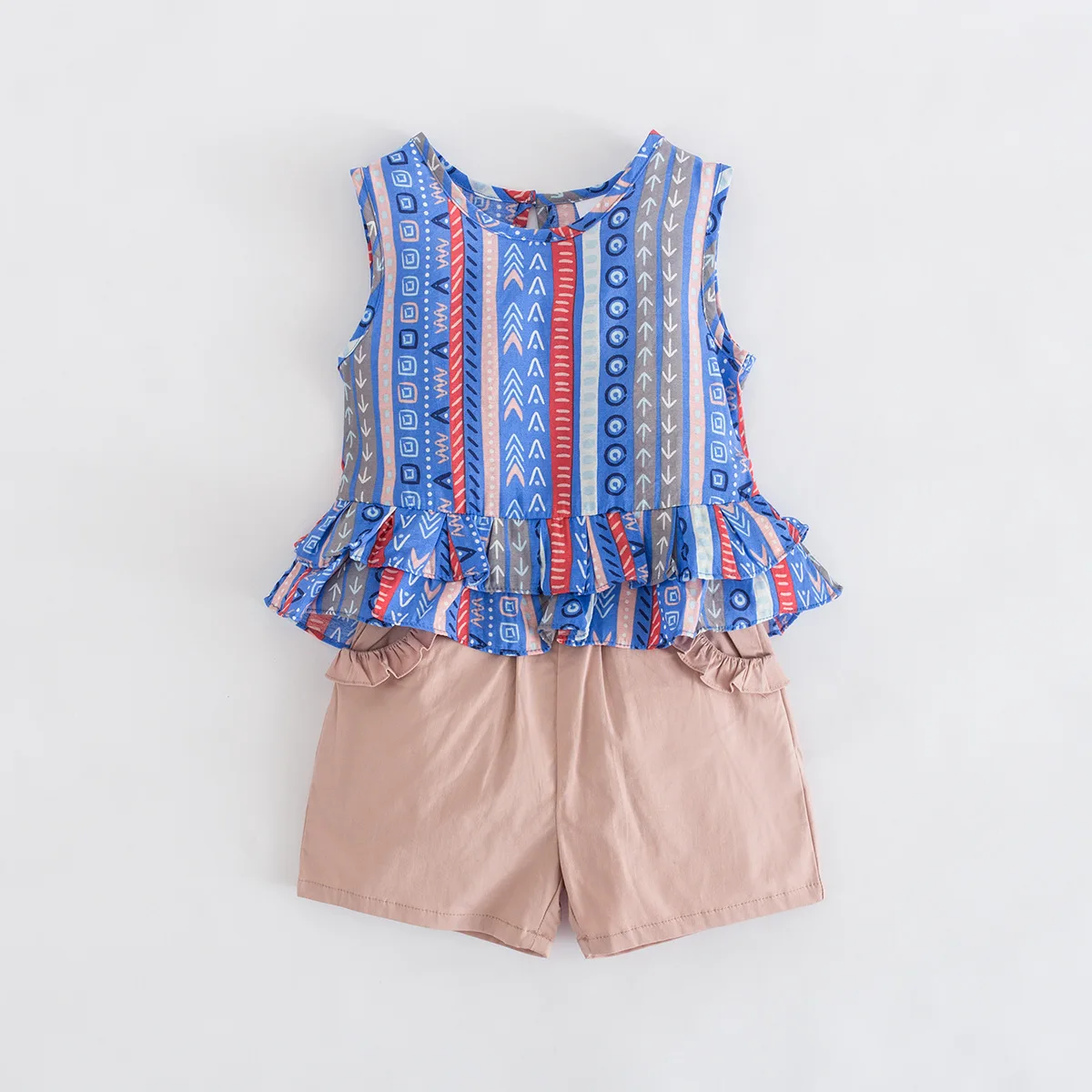 2021 summer new children's suit striped shorts sleeveless two piece Girls Clothing Sets, As the picture show
2021 summer new children's suit striped shorts sleeveless two piece Girls Clothing Sets, As the picture show