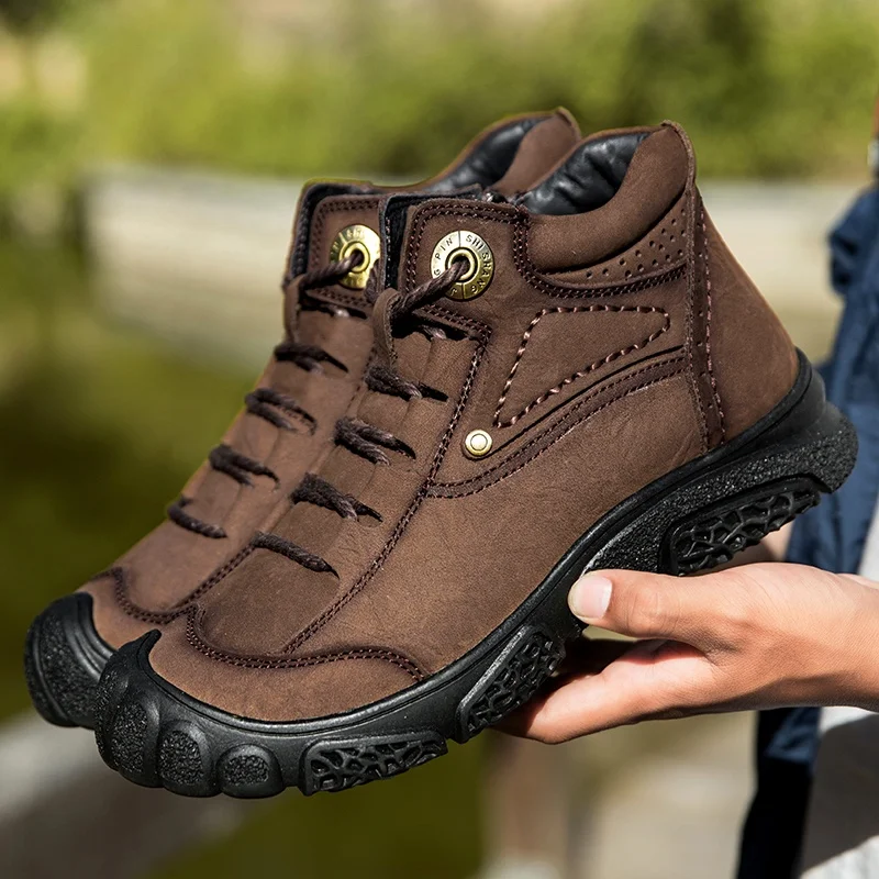 Hiking Shoes Men Outdoor Boots Waterproof shoes Winter High Top Mountain Climbing Sneakers Hunting Boots Men Trainers boots
Hiking Shoes Men Outdoor Boots Waterproof shoes Winter High Top Mountain Climbing Sneakers Hunting Boots Men Trainers boots