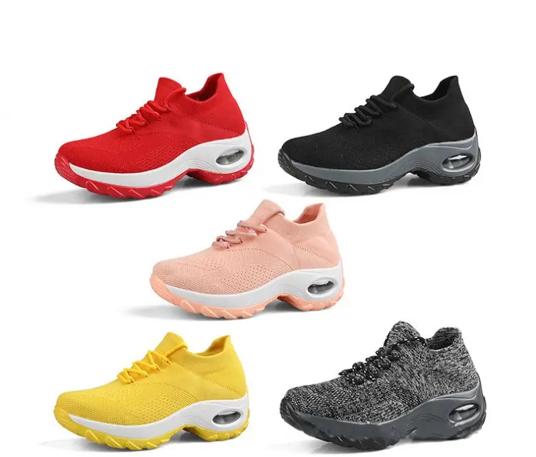 Fashion Women Lightweight Sneakers Running Shoes Comfortable Casual Shoes Air Cushion Lace Up, Red black yellow grey pink
Fashion Women Lightweight Sneakers Running Shoes Comfortable Casual Shoes Air Cushion Lace Up, Red black yellow grey pink