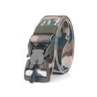 Belt 1.5 Inch Tactical Belt Military Self-closing Nylon Webbing Belt With Quick Release Magnetic Buckle For Outdoor Sport