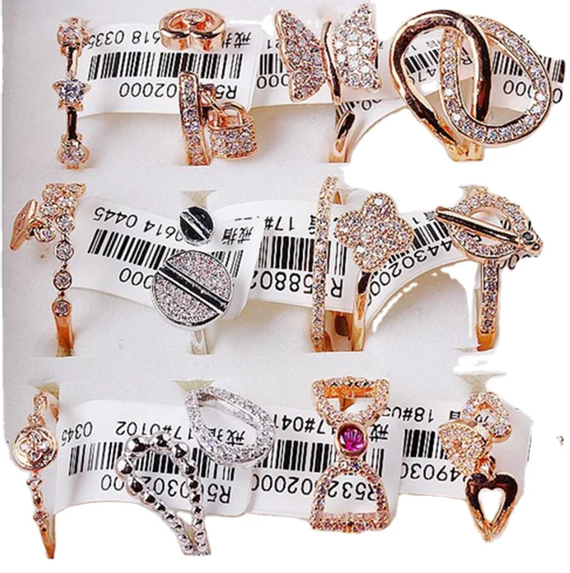 Rose Gold zircon micro set ring plated with 18K real gold color retaining ring, Silver, rose gold
Rose Gold zircon micro set ring plated with 18K real gold color retaining ring, Silver, rose gold