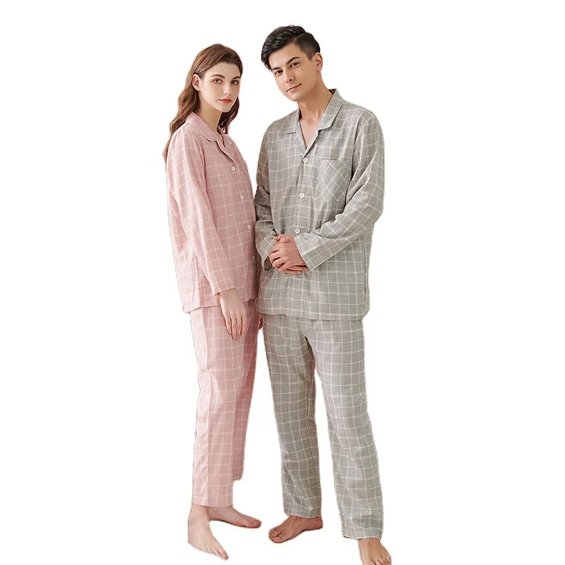 Custom logo Bamboo Sleepwear Long Sleeve Pijamas 2 pieces Plaid pajamas for couple, Blue / gray /green/ pink
Custom logo Bamboo Sleepwear Long Sleeve Pijamas 2 pieces Plaid pajamas for couple, Blue / gray /green/ pink