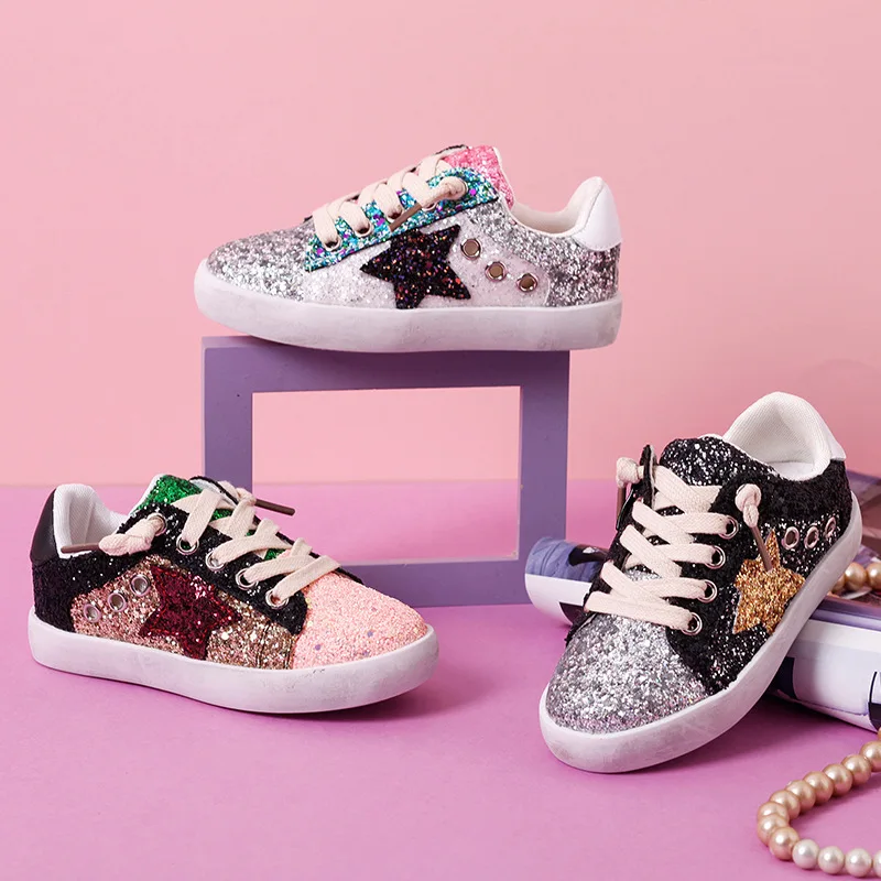 2022 new girls' children's shoes casual boys' sneakers color sequined star shoes, Picture
2022 new girls' children's shoes casual boys' sneakers color sequined star shoes, Picture