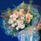 Colorful Iridescent Foil Film For Show Christmas Wrapping Paper Flower Cellophane Sheets