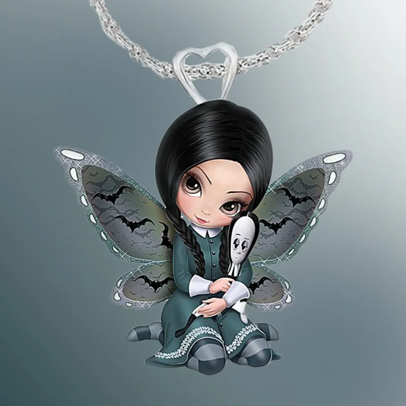 Creative Fashion Ladies Thriller Pendant Jewelry Children Decoration Vampire Butterfly Gray Dress Fairy Necklace
Creative Fashion Ladies Thriller Pendant Jewelry Children Decoration Vampire Butterfly Gray Dress Fairy Necklace
