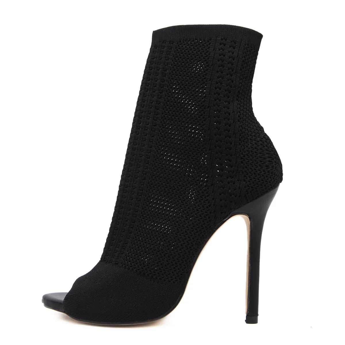 Amazon AliExpress Hot Selling Women's Solid Color Knitted Hollow High Heel Fish Mouth Women Sock Boots
Amazon AliExpress Hot Selling Women's Solid Color Knitted Hollow High Heel Fish Mouth Women Sock Boots