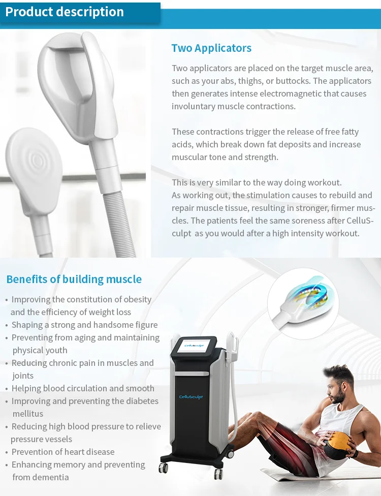 2021 black for building body shape and weight loss Cellusculpt muscle building slim fat removal