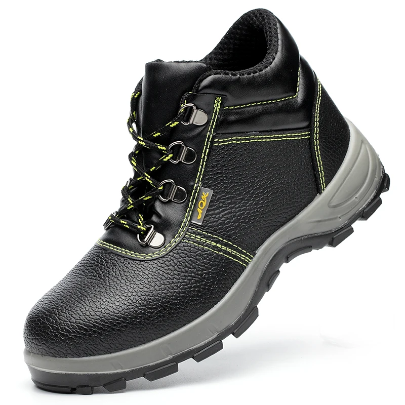 China factory High top Leather injection Pu polyurethane solid soled Steel toe Waterproof Work Safety Shoes Boots, Black
China factory High top Leather injection Pu polyurethane solid soled Steel toe Waterproof Work Safety Shoes Boots, Black