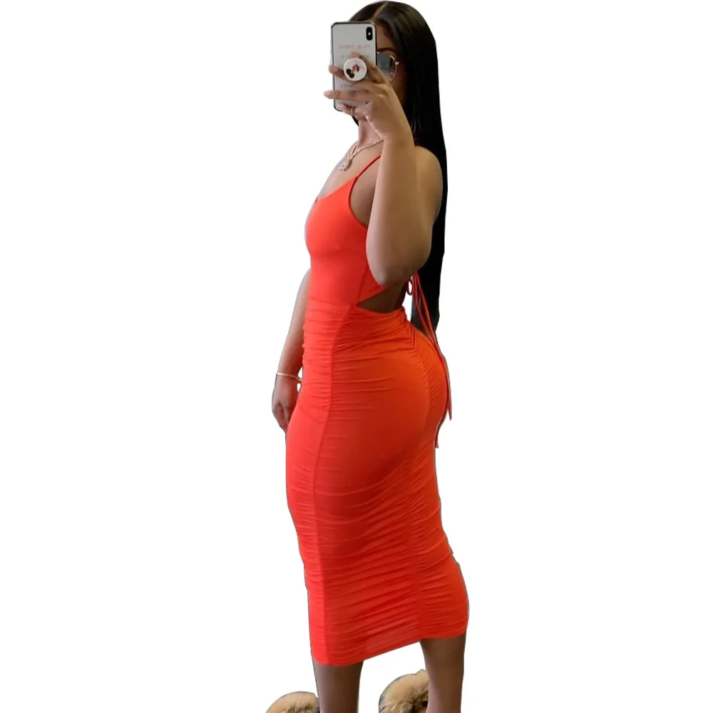 MOQ 1PC Spaghetti Strap Dresses Lady Elegant Girls Solid Color Maxi Dresses Women Stacked Sundresses, Picture shows
MOQ 1PC Spaghetti Strap Dresses Lady Elegant Girls Solid Color Maxi Dresses Women Stacked Sundresses, Picture shows