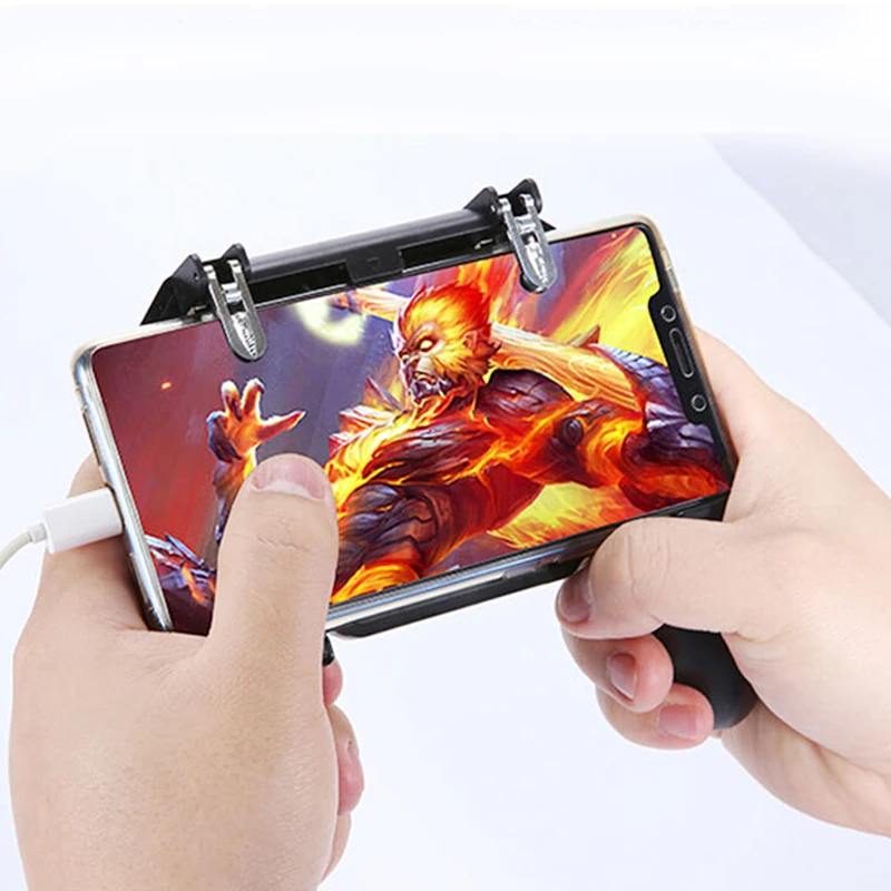 Mobile Game Trigger Joystick Gamepad Eat chicken shooting button mobile game controller for pubg Games
Mobile Game Trigger Joystick Gamepad Eat chicken shooting button mobile game controller for pubg Games