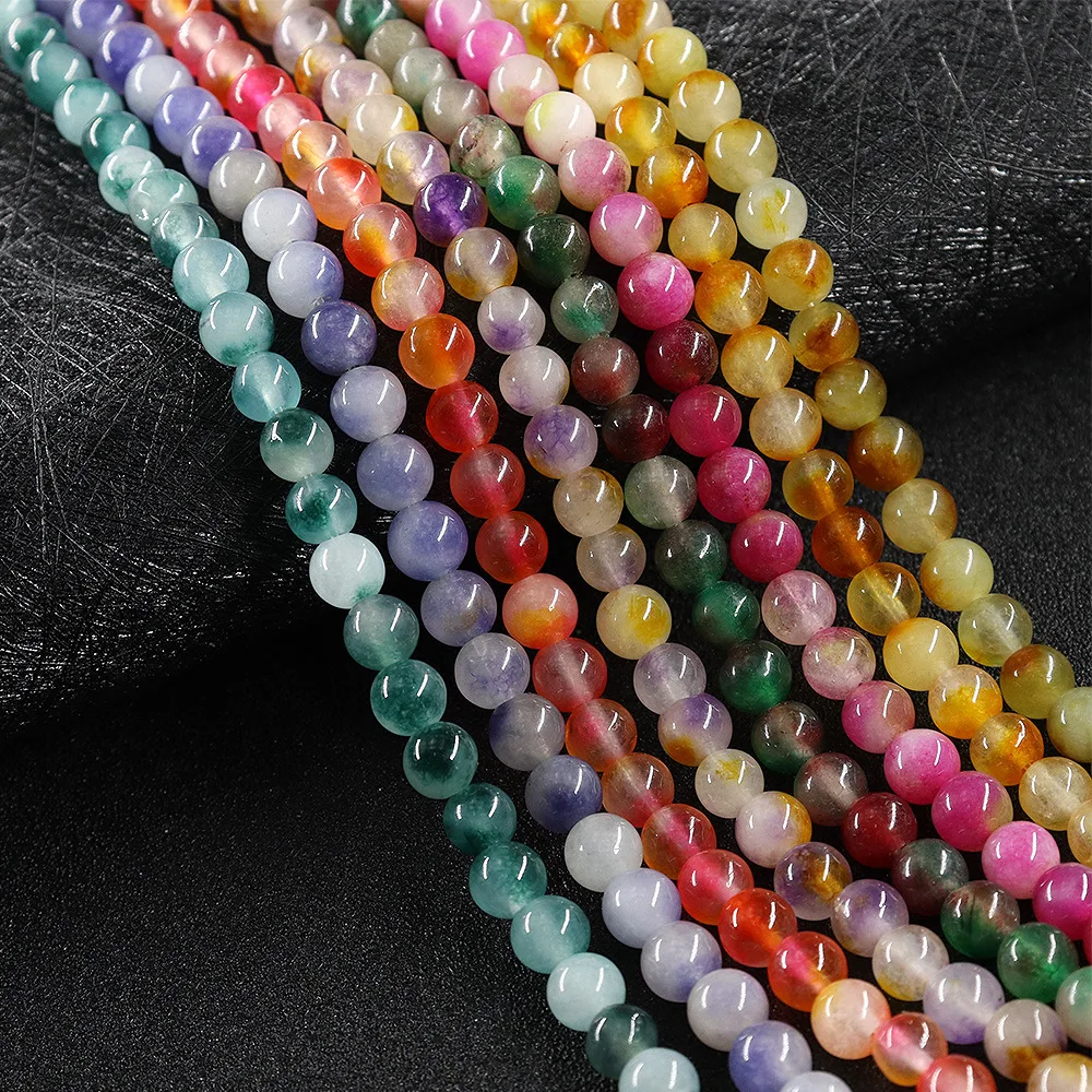 High quality DIY accessories colorful gemstone jewelry natural jade stone beads, Multicolor
High quality DIY accessories colorful gemstone jewelry natural jade stone beads, Multicolor