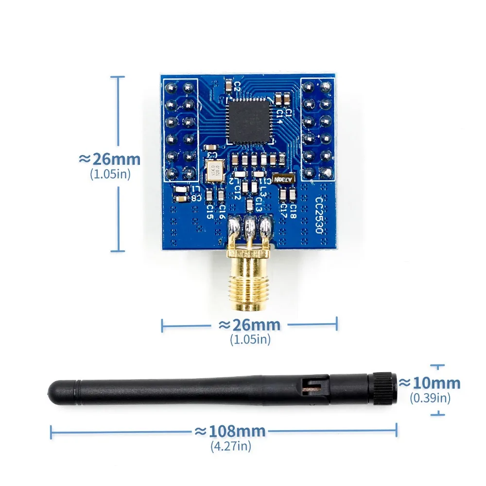 utp zigbee module uart wireless core board development board cc2530f256 serial port wireless module 2.4ghz zigbee - ANKUX.COM