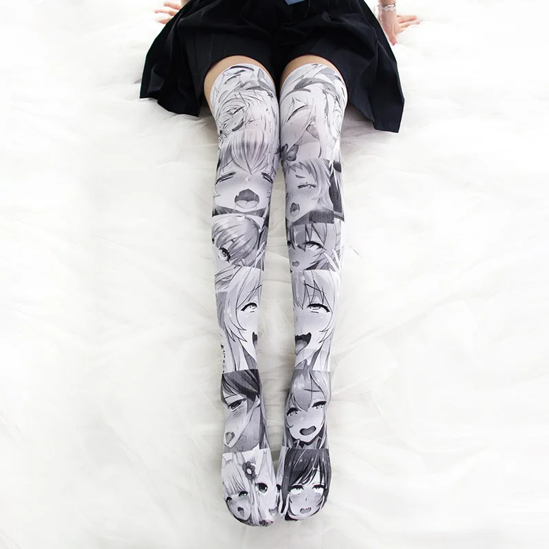 College Girl style Sweetly patterned stockings over the knee Personalized printed cartoon thigh high women socks, Multi color
College Girl style Sweetly patterned stockings over the knee Personalized printed cartoon thigh high women socks, Multi color