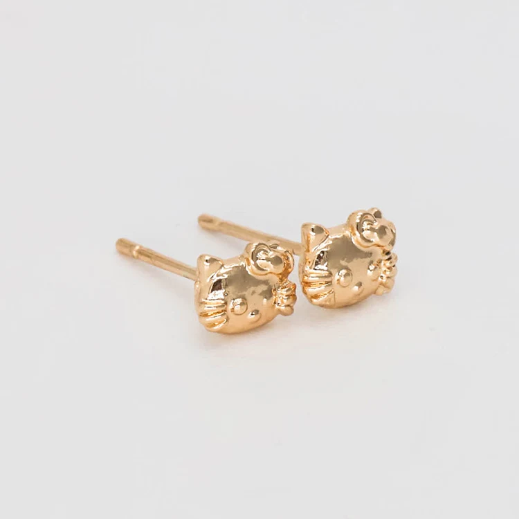 Online sale studs earrings for women earring sets jewelry super cute little cat accessories, Gold 
Online sale studs earrings for women earring sets jewelry super cute little cat accessories, Gold
