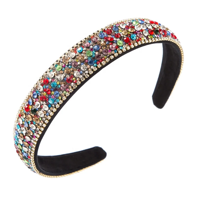 Rhinestone Headband Color Hair Band Bezel Turban Women Hairbands Girls Elegant Accessories Head Hoop Hair Jewelry Fashion, Picture shows
Rhinestone Headband Color Hair Band Bezel Turban Women Hairbands Girls Elegant Accessories Head Hoop Hair Jewelry Fashion, Picture shows