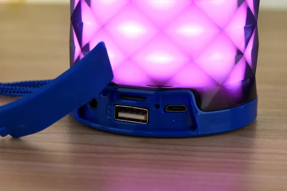 2019 Newest TG 155 Mini Bluetooth Speaker with LED Light Wireless Portable Loud Speaker Support Handsfree Call TF Card USB Disk - ANKUX.COM
