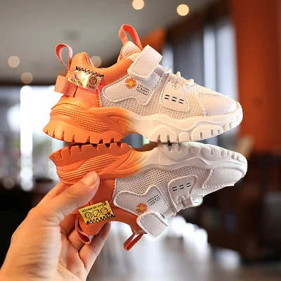 New Fashion Hot Sale Breathable Boys Girls Kids Sneaker Children's Casual Shoes, Black/orange/green
New Fashion Hot Sale Breathable Boys Girls Kids Sneaker Children's Casual Shoes, Black/orange/green