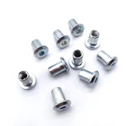 Nuts Nut M6 M8 M10 Steel Allen Flat Nuts Hex Nut Round Head Sleeve Furniture Nuts