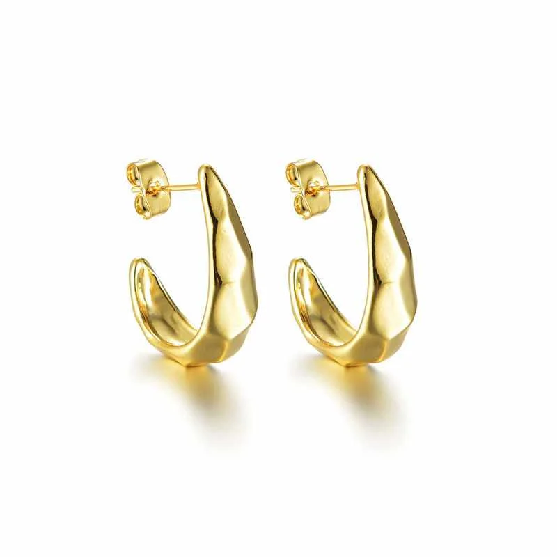 Fashion punk copper irregular hoop earrings gold plated statement chunky earrings for women girls
Fashion punk copper irregular hoop earrings gold plated statement chunky earrings for women girls