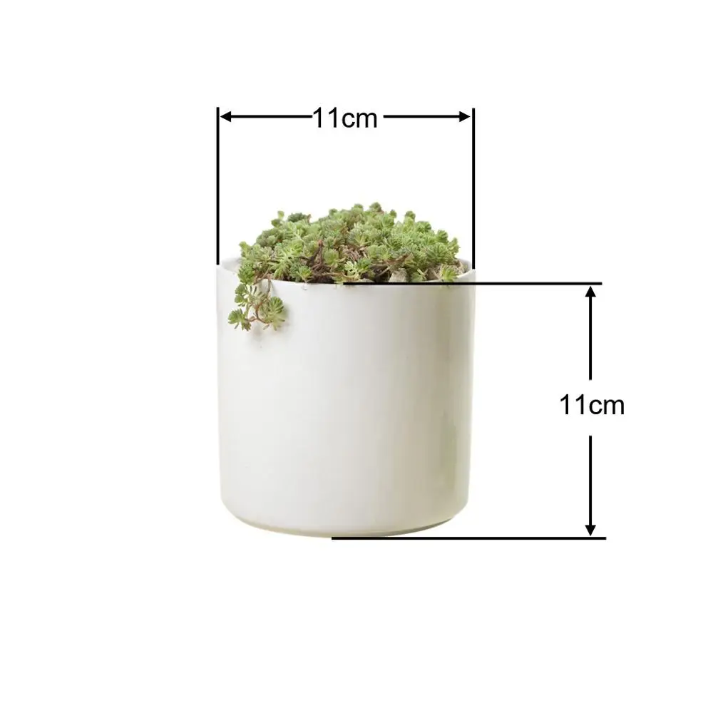 wholesale Modern Simple Style White Decorative Garden Flower Holder Cylindrical glazed Ceramic Flower Pot Succulent Plant Pot
wholesale Modern Simple Style White Decorative Garden Flower Holder Cylindrical glazed Ceramic Flower Pot Succulent Plant Pot