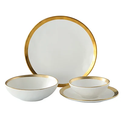 Golden Weddings Gold Edge Plates Wholesale Tableware Rose Gold Dinnerware Plates, Customized color
Golden Weddings Gold Edge Plates Wholesale Tableware Rose Gold Dinnerware Plates, Customized color