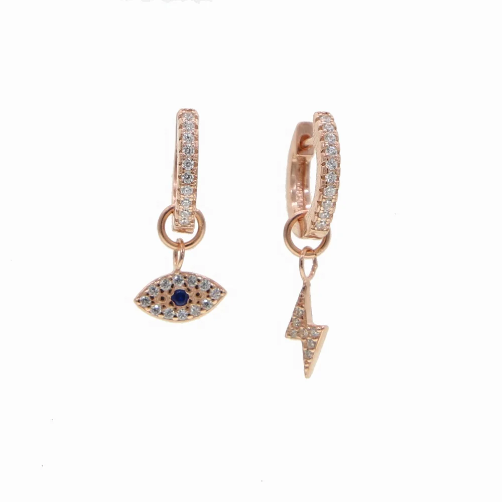 100% 925 Sterling Silver evil eye lightning bolt cz Earrings for women Minimalist cute lucky cz Gold Hoop Ear Bone Earrings
100% 925 Sterling Silver evil eye lightning bolt cz Earrings for women Minimalist cute lucky cz Gold Hoop Ear Bone Earrings