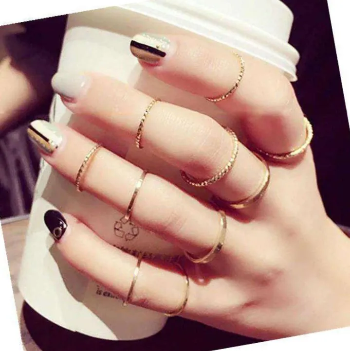 10pcs/sets Hollow Out Rings for Women Men Charms Clear Crystal Stone Gold Chain Rings Bohemian Jewelry
10pcs/sets Hollow Out Rings for Women Men Charms Clear Crystal Stone Gold Chain Rings Bohemian Jewelry