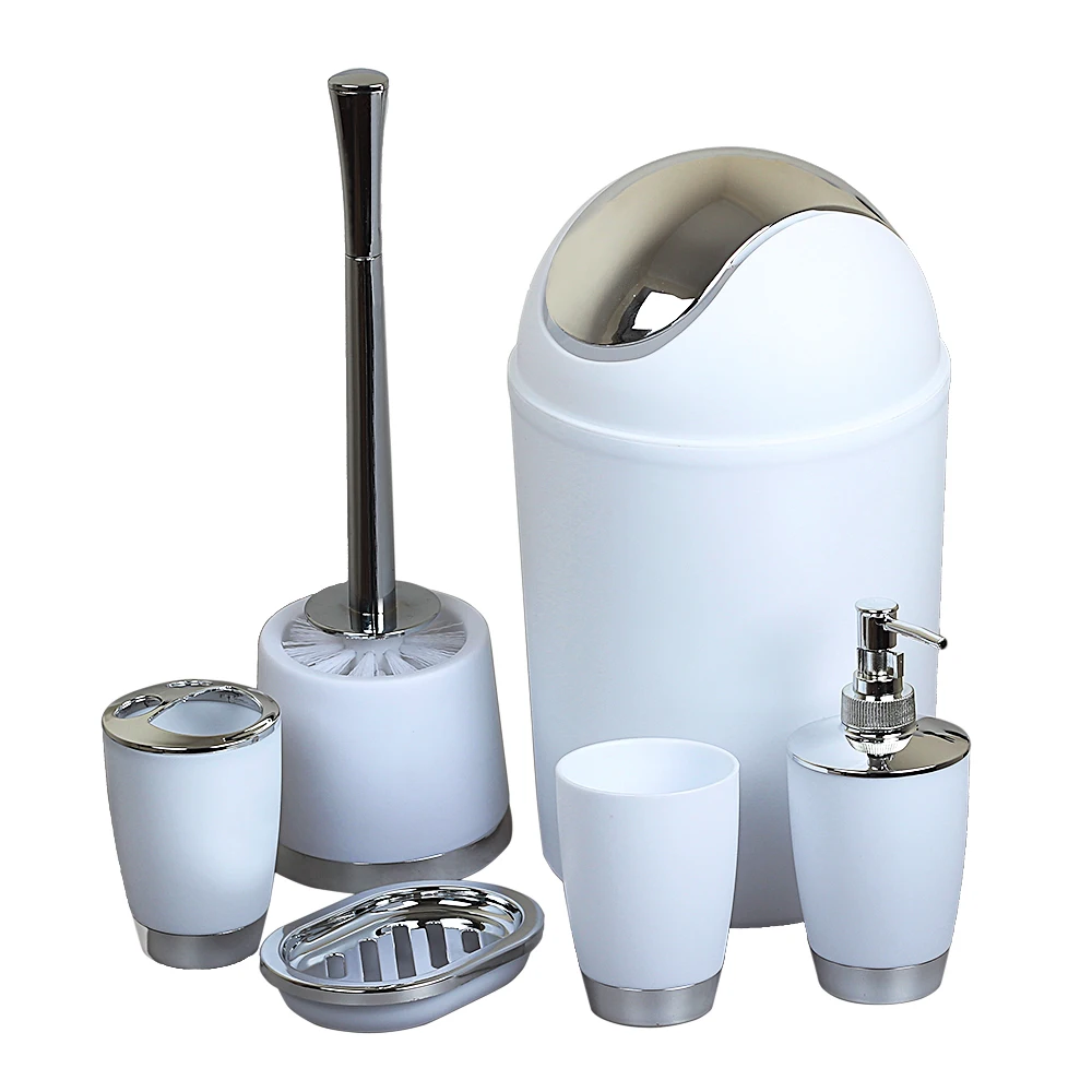 Custom Modern Colorful Hotel Bathroom Kit Amazon Hot Sale Plastic Bathroom Accessory Set with Toilet brush, Available
Custom Modern Colorful Hotel Bathroom Kit Amazon Hot Sale Plastic Bathroom Accessory Set with Toilet brush, Available