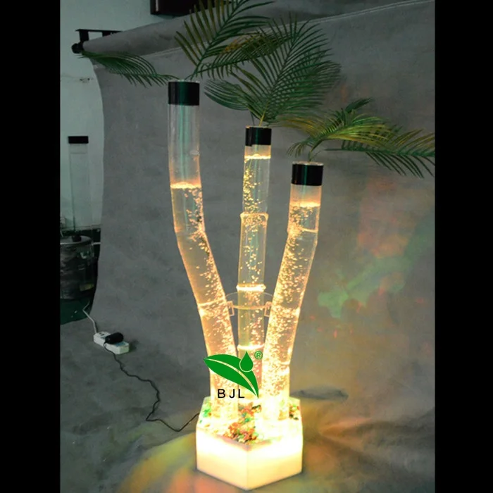 acrylic glowing plant decoration ,interior decorating lights bar cafe restaurant decoration