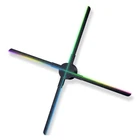 custom factory Outlet cheap 56/65/85/100cm Ultra-clear WiFi APP Multifunction led 3D hologram projector fan price
