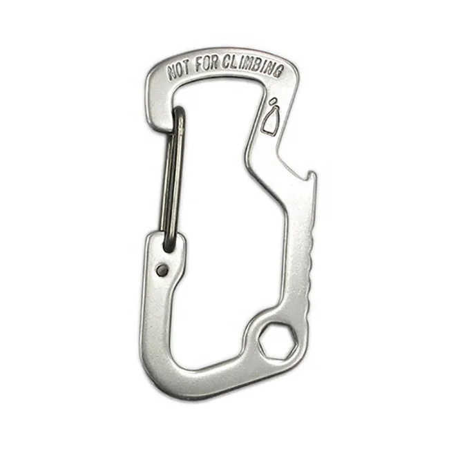 EDC accessories stainless steel carabiner keychain multifunction strong bottle opener carabiner multitool
EDC accessories stainless steel carabiner keychain multifunction strong bottle opener carabiner multitool
