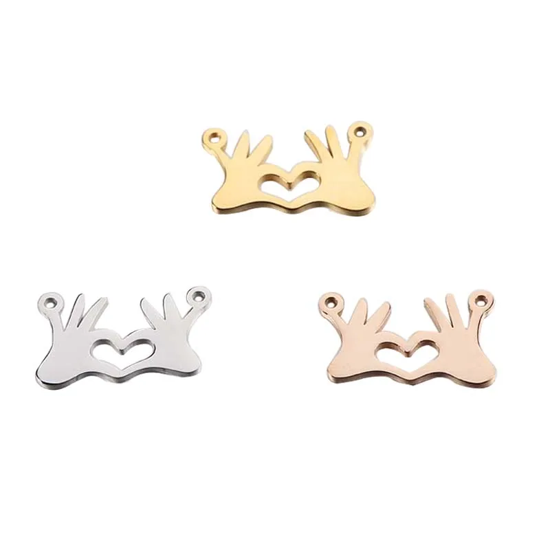 Mirror Polished Stainless Steel DIY Jewelry Love Hand Charms Pendant for Necklace
Mirror Polished Stainless Steel DIY Jewelry Love Hand Charms Pendant for Necklace