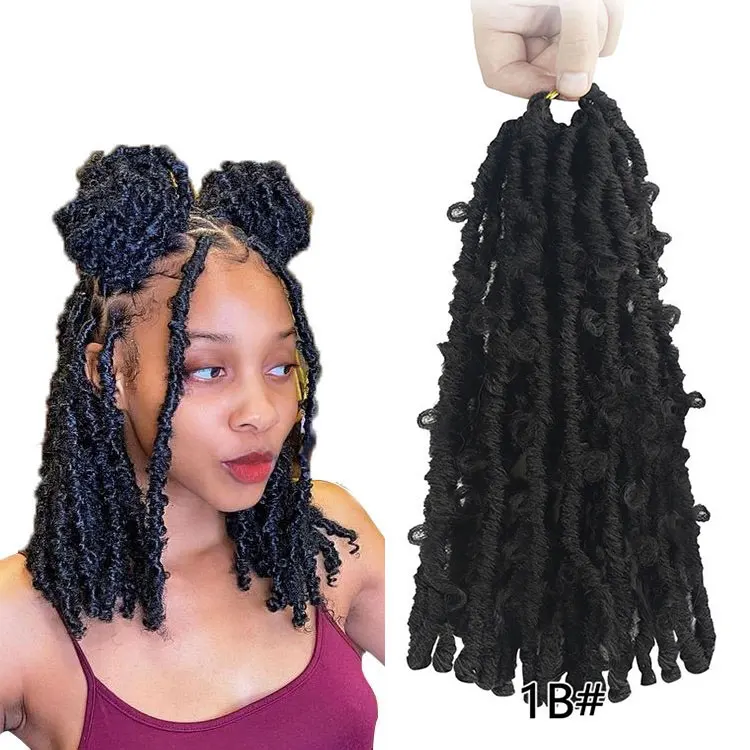 New Arrival Butterfly Locs Synthetic Braiding Hair Soft Distress Locs Synthetic hair Distress Faux Locs, Single color
New Arrival Butterfly Locs Synthetic Braiding Hair Soft Distress Locs Synthetic hair Distress Faux Locs, Single color