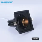 15w 18w 24w 30w COB smart adjustable square recessed rgb anti-glare office shop 3 years warranty led mini spotlight