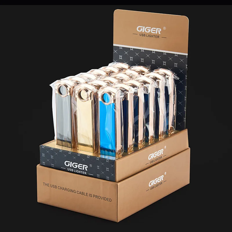 Hot Selling USB Rechargeable Tungsten Wire Electronic Lighters logo custom lighter Display boxed
Hot Selling USB Rechargeable Tungsten Wire Electronic Lighters logo custom lighter Display boxed