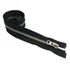 Fast delivery 8# metal open end silver teeth color 2 way brass zipper for jackets