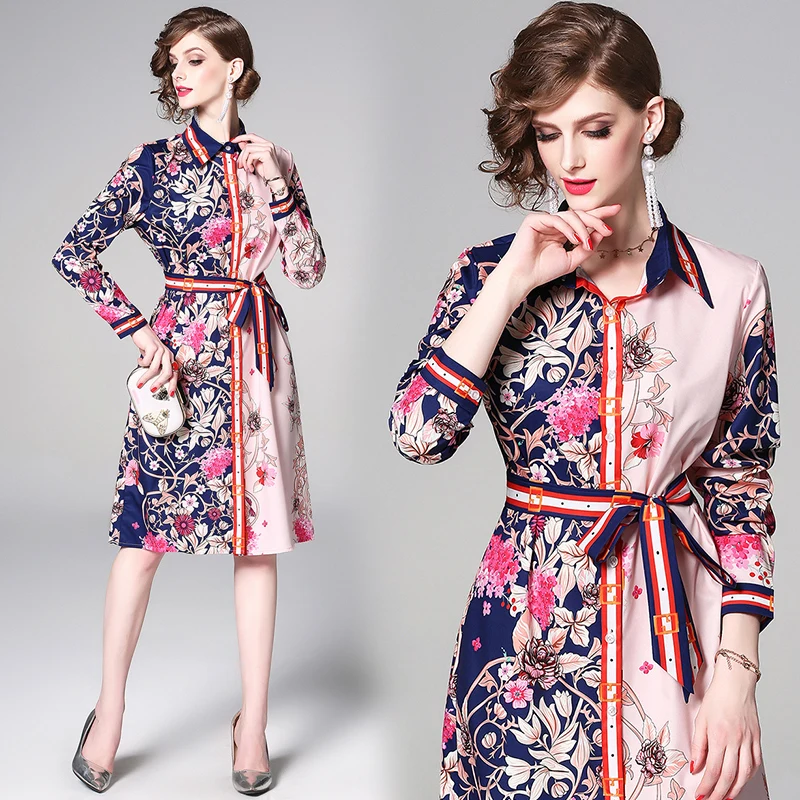 European style 2021 latest design low moq elegant vintage a line floral print long sleeved ladies hign fashion casual dresses, Picture color
European style 2021 latest design low moq elegant vintage a line floral print long sleeved ladies hign fashion casual dresses, Picture color
