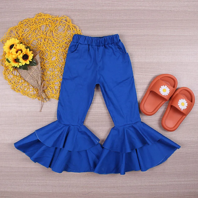 best selling kids denim Casual pants girl fashion breathable fall bell pants baby girl flared pants ruffled trousers, Picture
best selling kids denim Casual pants girl fashion breathable fall bell pants baby girl flared pants ruffled trousers, Picture