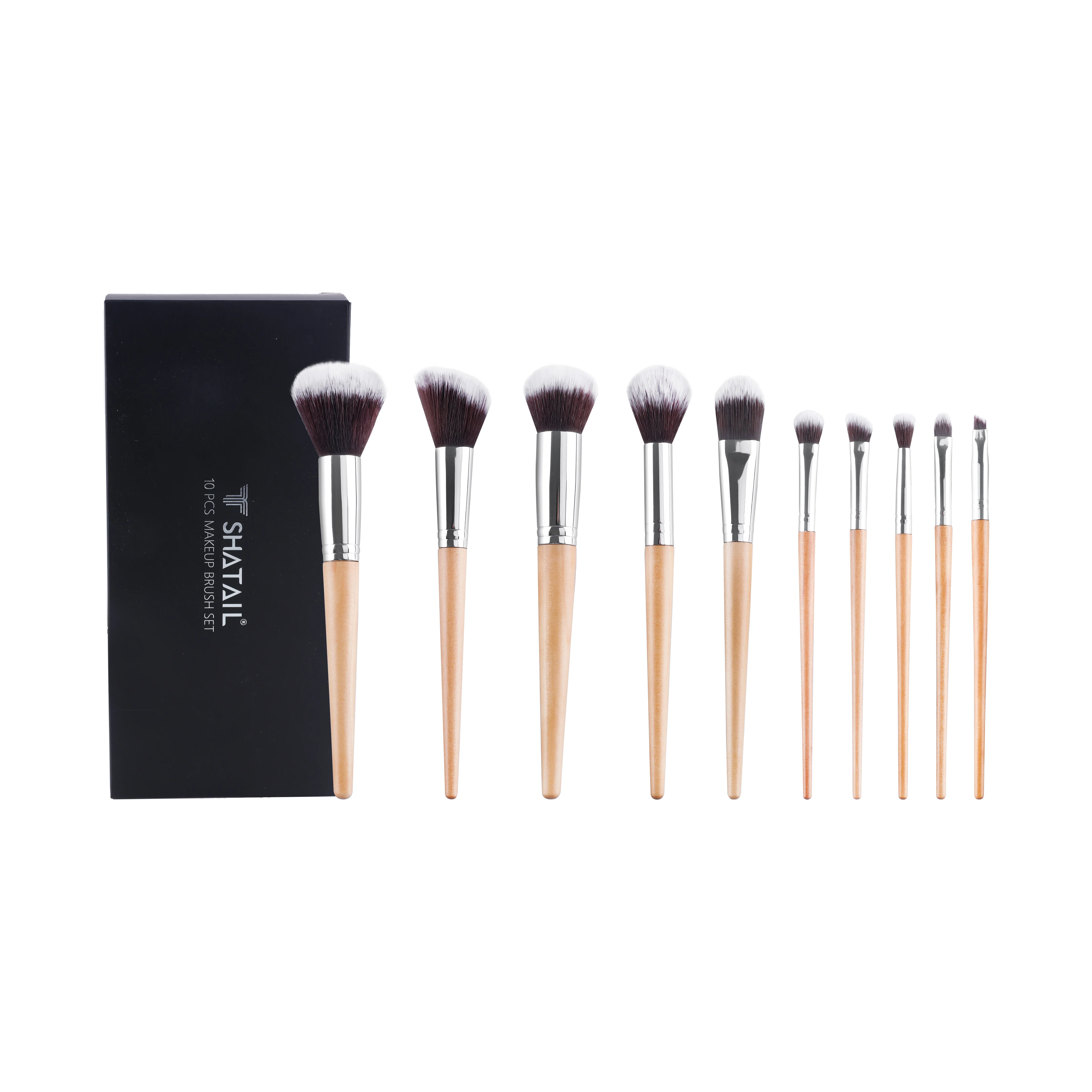 2022 New Arrival Cosmetic Brushes Wooden Handle Good Quality Manufacture Luxury Makeup Brush Set Professional with package box
2022 New Arrival Cosmetic Brushes Wooden Handle Good Quality Manufacture Luxury Makeup Brush Set Professional with package box
