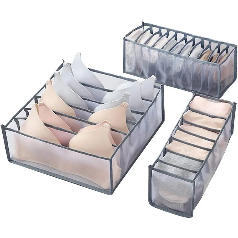 Foldable Socks Bedroom Closet Storage Box Household Underwear 6/7/11 Mesh Bra Shoe Storage Box Drawer Storage Boxes
Foldable Socks Bedroom Closet Storage Box Household Underwear 6/7/11 Mesh Bra Shoe Storage Box Drawer Storage Boxes