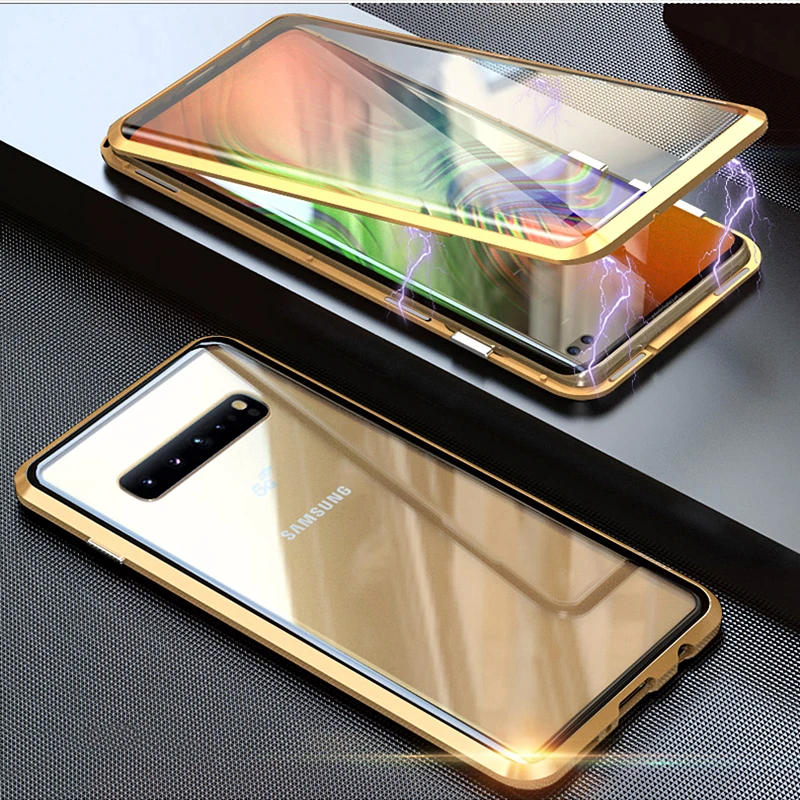 360 Double Face Full Protection Magnetic Case For Samsung S10 Tempered Glass Phone Case For Galaxy S 10 PLUS Coque
360 Double Face Full Protection Magnetic Case For Samsung S10 Tempered Glass Phone Case For Galaxy S 10 PLUS Coque