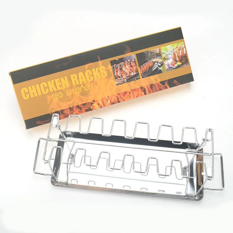 Stainless Steel Folding Chicken Leg Rack Household Barbecue Grill BBQ Barbecue Tools
Stainless Steel Folding Chicken Leg Rack Household Barbecue Grill BBQ Barbecue Tools