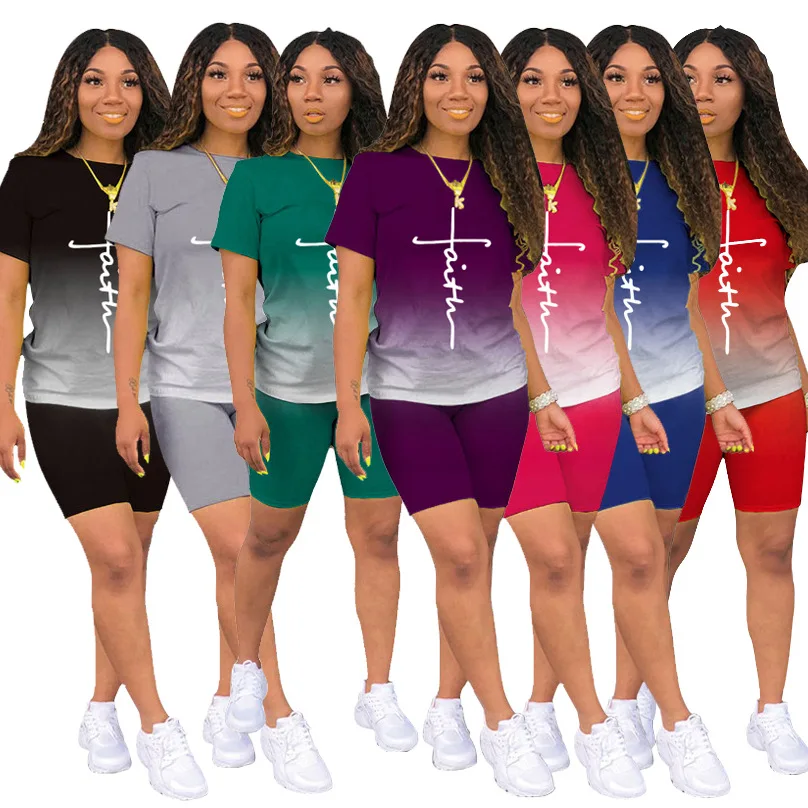 2022 new arrivals trendy two tone faith t shirt and biker shorts set women hot sale plus size 2 piece summer outfits
2022 new arrivals trendy two tone faith t shirt and biker shorts set women hot sale plus size 2 piece summer outfits