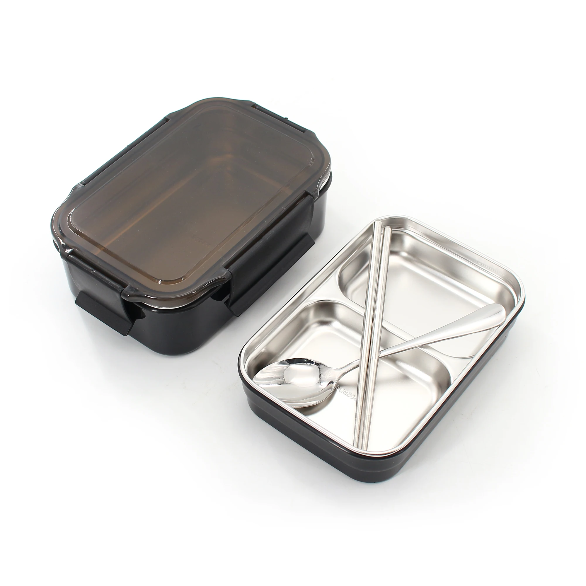 2 Compartment Double Layer SUS304 Portable Food Storage Warm Bento Lunch Box for Picnic Office School, Black
2 Compartment Double Layer SUS304 Portable Food Storage Warm Bento Lunch Box for Picnic Office School, Black